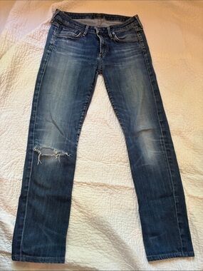 Women’s Citizens of Hummanity Blue Distressed Slim Jeans